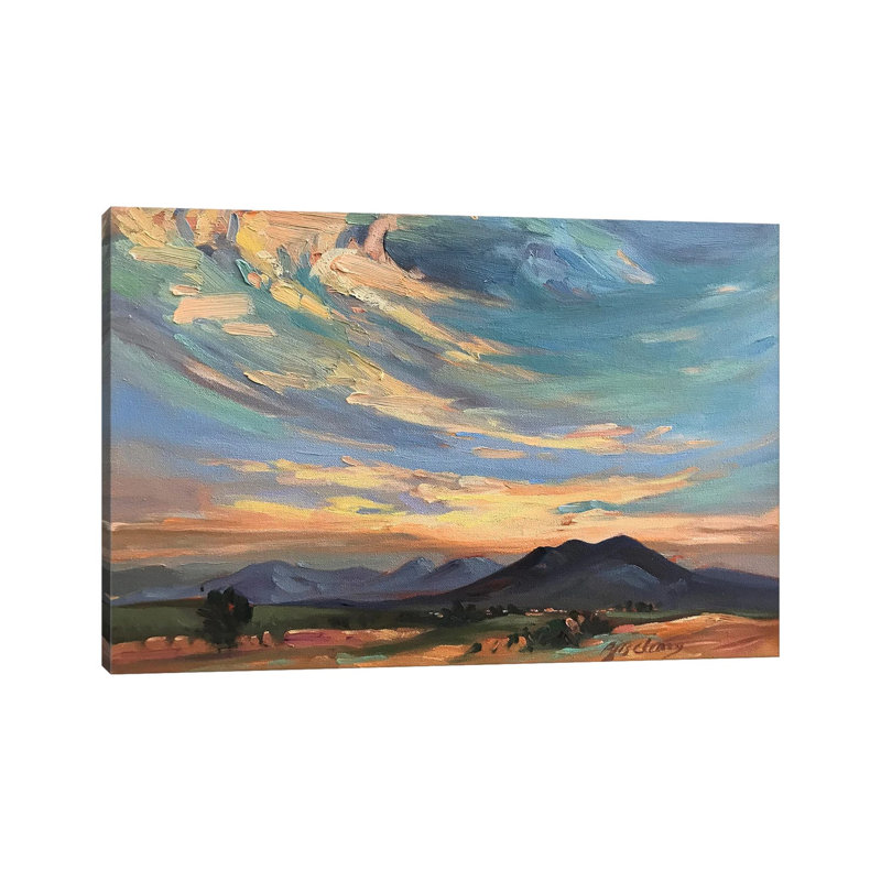 Taos Mountain New Mexico 1 Piece Wall Art on Canvas, 101.6 cm H x 152.4 cm W x 3.175 cm D, Does Not Apply