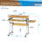 Techni Mobili Compact Computer Desk With Side Shelf And Keyboard Panel, Cherry