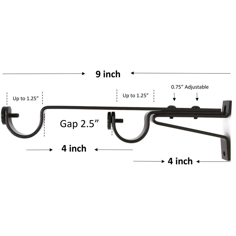 Support de fixation 2 "Philips, Bronze