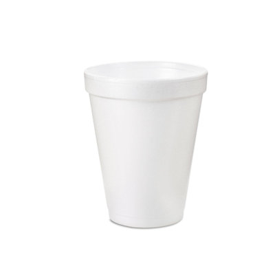  6 Oz White Insulated Foam Drinking Cup Single Use Disposable For Drinks Water Coffee Tea Soda Juice (600)
