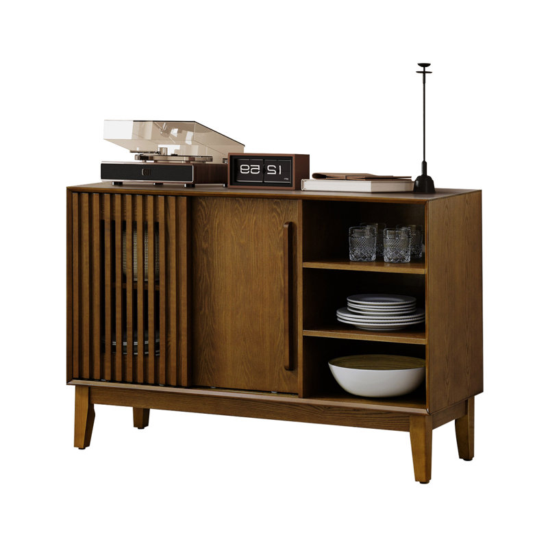Buffet Farmhouse 47,3 "avec 2 portes coulissantes, Noyer