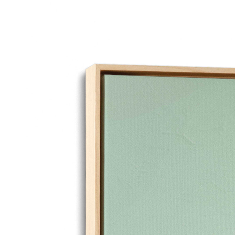 Seacliff Whispers V2 sur toile par Azure Artisanal Studio, reproduction, Cadre américain en érable flottant