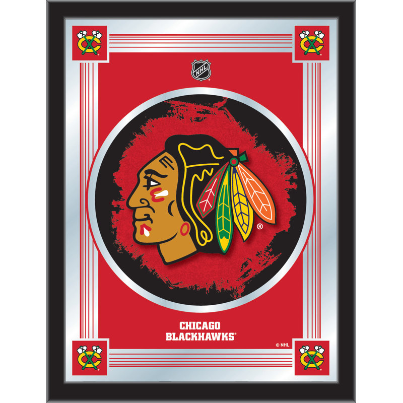 « logo mirror », impression encadrée NHL, Blackhawks de Chicago