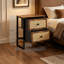 50cm W Metal Bedside Table