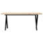 vidaXL Coffee Table X-Frame Solid Wood Pine and Steel-106215980