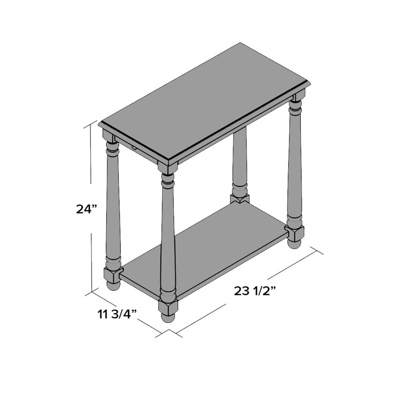 Mayall End Table, White