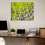 Citation artistique «L'eau est le sang dans nos veines». Toile tendue par Levi Eshkol-1224523618