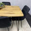 Wooden Dining Table and 6 Velvet Chairs - Stylish Dining Room Furniture-1758967068-1765179400