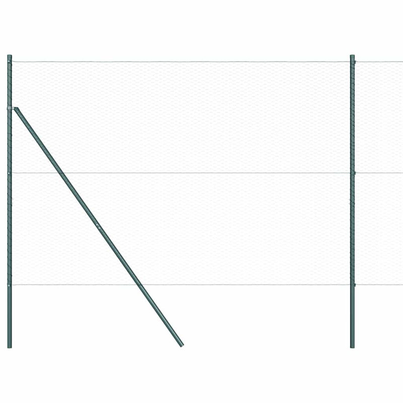 Steel Fencing Kits Fencing, 150cm H x 2500cm W, Green