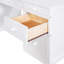 Lit mezzanine simple avec tablettes, bureau et bureau - blanc, bois massif pour un confort à long terme qui permet d'économiser de l'espace et de créer une durabilité supérieure