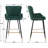 Semire Upholstered Full Back Bar & Counter Stool with Square Armrests and Metal Footrest, Luxury Bar Stool for Living Room-204509989-235720788