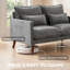 HOMCOM 2 Seater Sofa with Spring Cushions for Small Space-1619158752