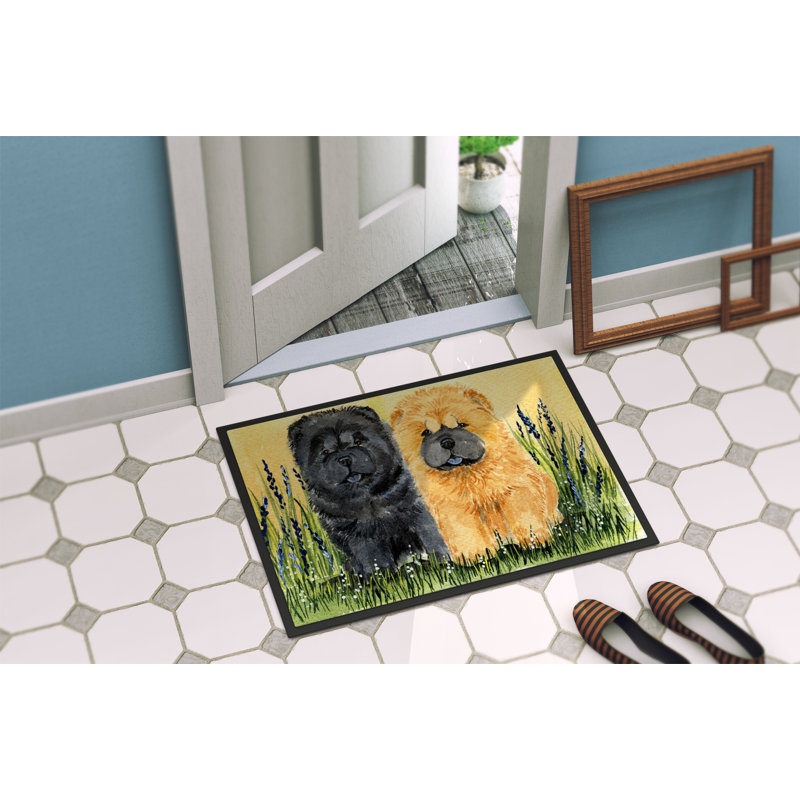 Tapis de porte intérieur rectangulaire anti-dérapant, Rectangle 2 pi x 3 pi