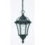 Drayton IP44 black lantern pendant