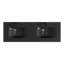 Meuble-lavabo mural double 60 po