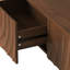 Table basse rectangulaire de 47,2 × 23,6 × 14,2 cm avec 2 tiroirs de rangement, texture ondulée, pour salon