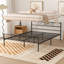 YT Metal Bed Frame with Headboard / Steel Slat Support-1556603013-1522246783
