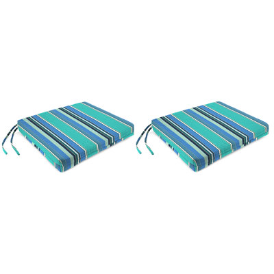 Sunbrella 19" x 17" Outdoor Seat Cushion with Ties