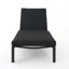 Chaise longue inclinable avec coussin Altje