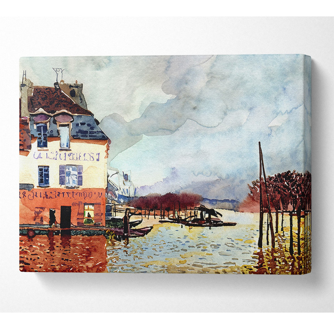 Sisley Flood At Port Marly 2 - Kunstdrucke auf Leinwand