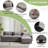 120" Sectional Sofa Comfy Cloud Couch for Living Room Modern Sofa Sleeper Deep Couches with Ottoman-1046847261