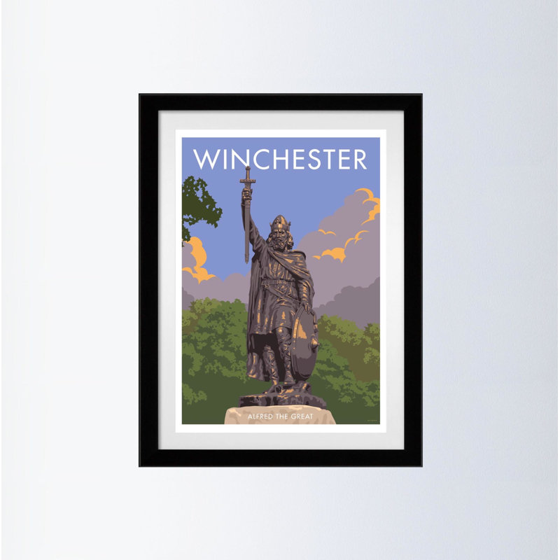 Winchester 1 by Stephen Millership - Print, Black, 43.5 cm H x 33.5 cm W x 2.2 cm D