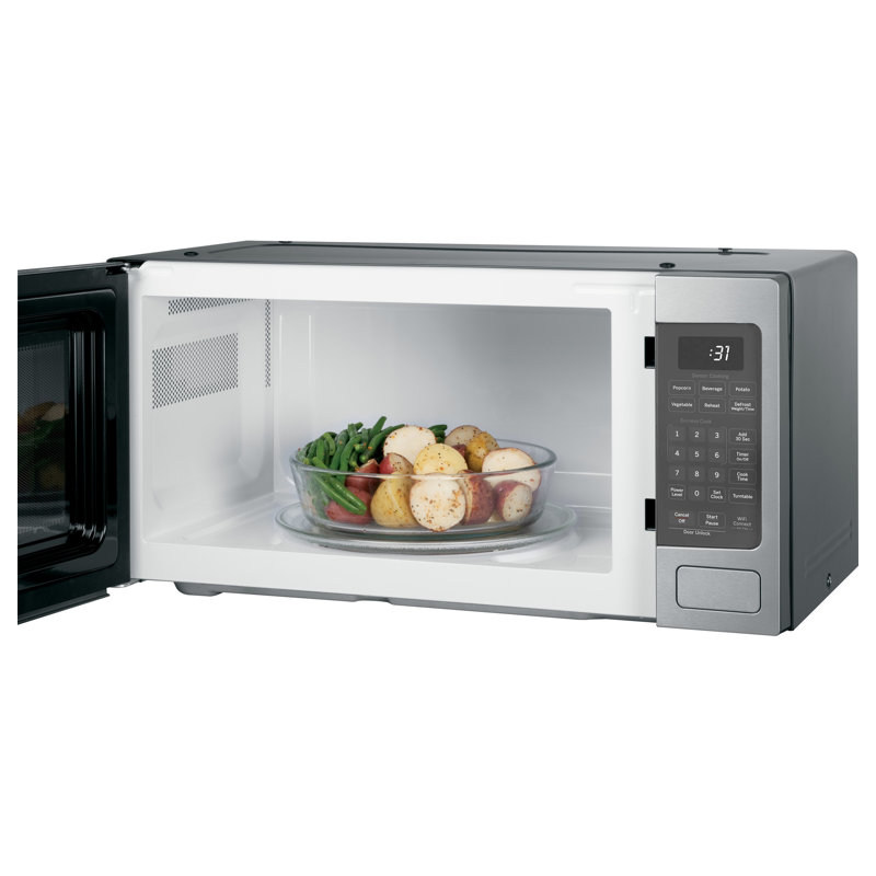 GE Profile 1.1 Cu. Ft. Countertop Microwave Oven, Stainless Steel