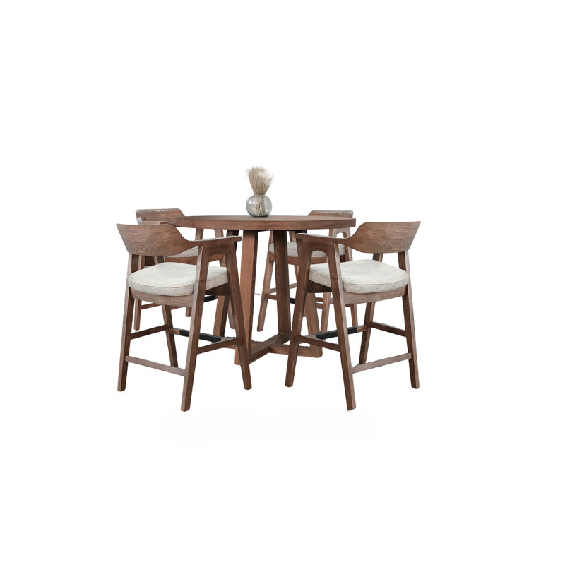 Sunny Designs Mia Round Counter Height Set, 36" H x 44" W x 44" D