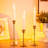 Gold Candle Holders - Set Of 3, Suitable For Candles With A Diameter Of 2 Cm