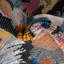 Tapis bleu / orange / rose Clydine-826886832