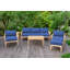 Monterey Outdoor 6 - Piece Teak Conversation Set-847976550-811188835