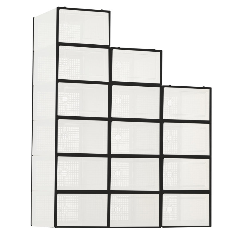 Shoe Storage, Clear/Black