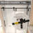 50-54" Frameless Sliding Shower Door, 76" H, 5/16" Clear Tempered Glass, Matte Black Stainless Steel Frame-122279813