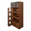 70.87" Tall Kitchen Pantry Cabinet With Multi-Functional Pull-Out Multi-Tier Storage Shelf, 1 Drawers,With Aluminum Frame Glass Door,Freestanding Food Hutch With Microwave Stand For Dining Room