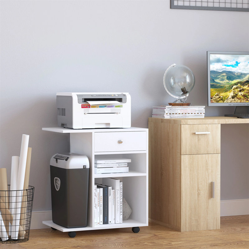 Omaury 70cm Wide 1 -Drawer File Cabinet, White