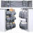 56 In X 12 In 12 Pockets Mini Fridge Organizer,Dorm And Office Over The Fridge Caddy Organizer, Mini Fridge Accessorie(Grey)