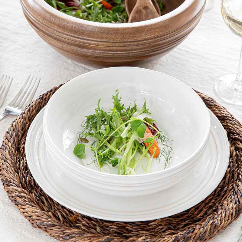 Bilbao Dinner Plate, Whitewash