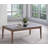 Idoia Engineered Stone Top & Walnut Finish Rectangular Coffee Table