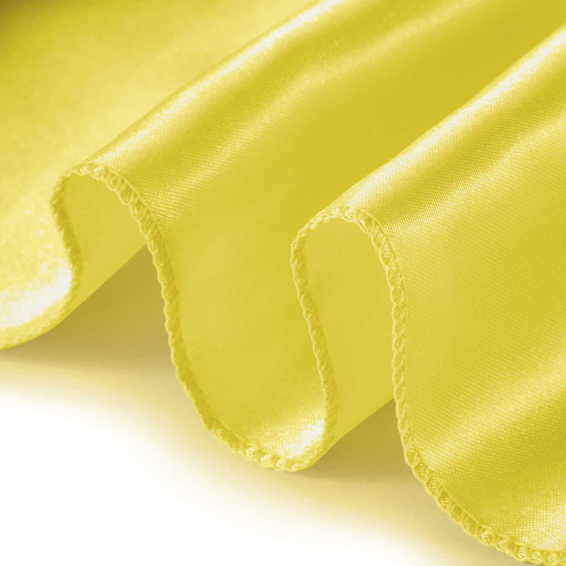  Rectangular Satin Table Runner, Yellow