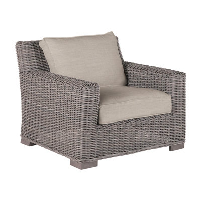 Rustic Woven Lounge Chair