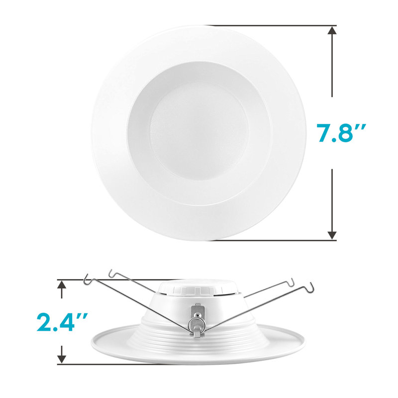 Ensemble d'éclairage DEL encastré 6 "3500K Remodel IC 6"