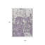 Tapis intérieur lavable abstrait lavande et ivoire 10 pi x 14 pi