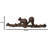 Rustic Cast Iron Playful Squirrel Perching On Tree Branch 4-Peg Wall Hooks Décor
