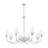 Ain 8 Light Chandelier in Brushed Nickel-1972183350