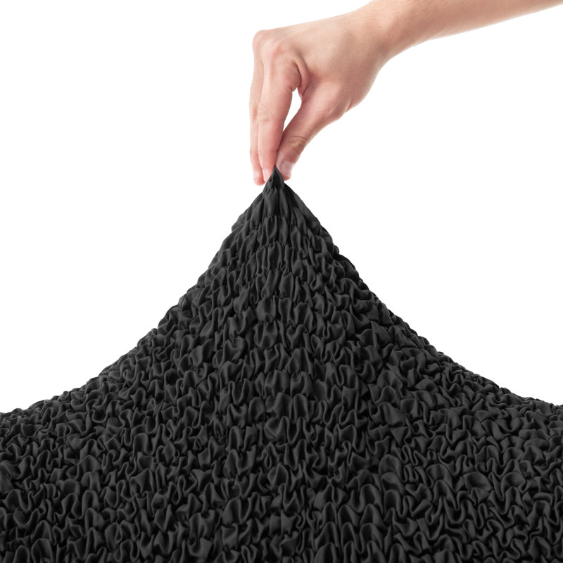 Housse extensible pour futon - Facile à nettoyer et durable - Collection Comfort, Noir