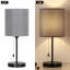 Lampe de bureau moderne avec interrupteur à glissière et chambre à coucher avec dortoir gris-1863436542