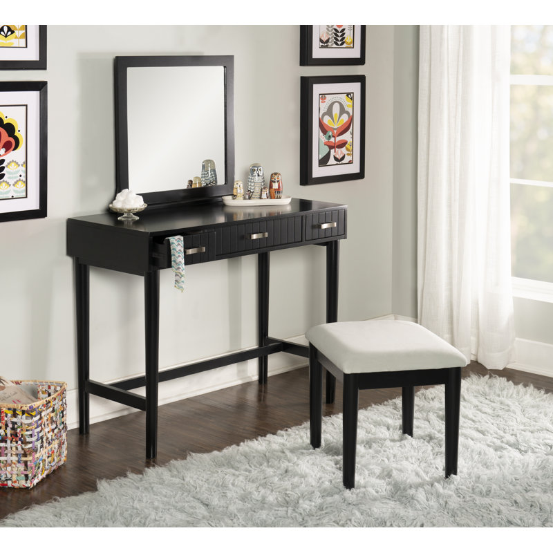 Ensemble coiffeuse avec miroir Simen