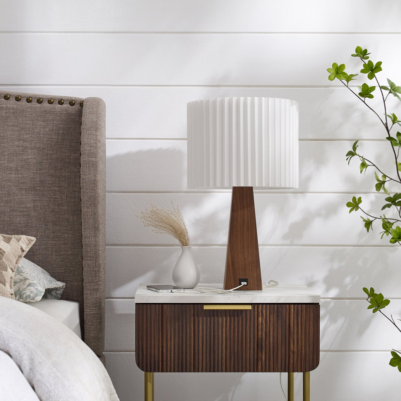 Lampe de table USB en métal Huckston