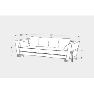 LRG Velvet Sofa