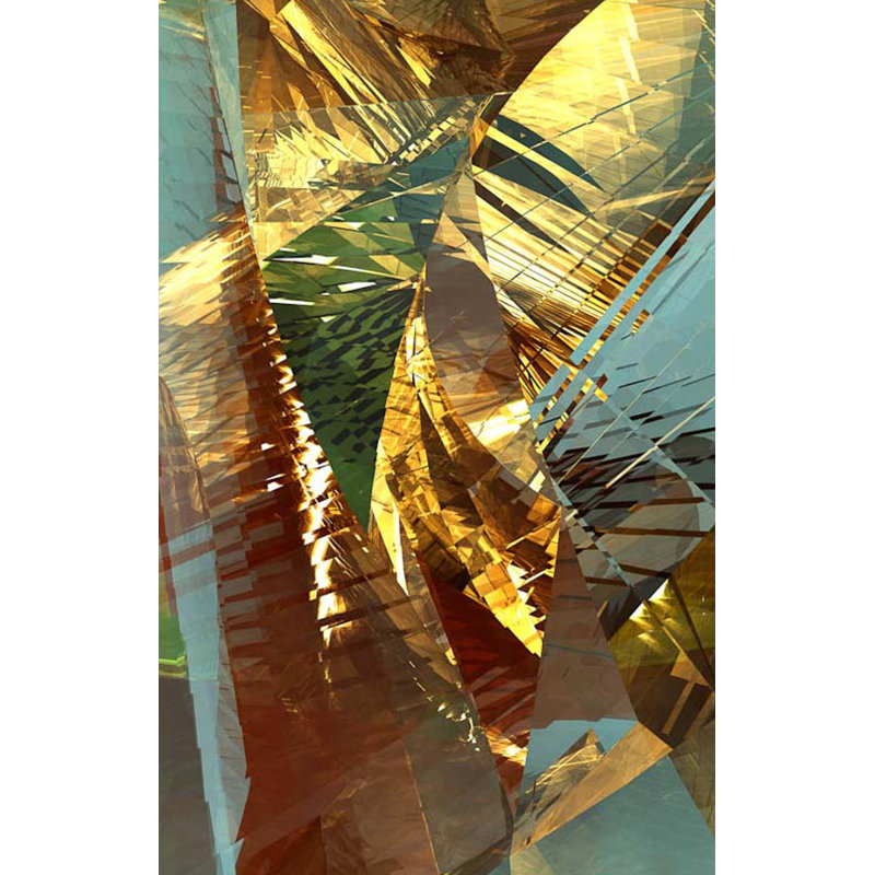 « gold frondes » par scott j. menaul, impression sur toile tendue, H 25 po x l 20 po